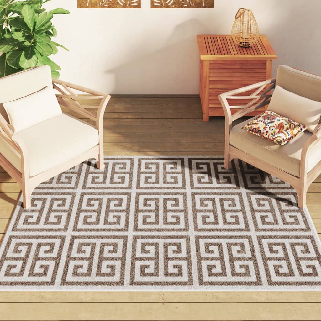 vidaXL Indoor & Outdoor Rug Short Pile Multicolour 120x180 cm 3