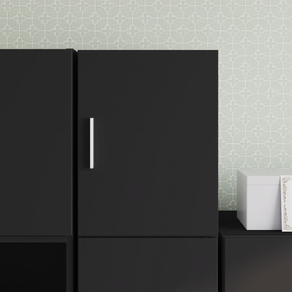 vidaXL Wall Cabinet Black 30x42.5x40 cm Engineered Wood 1
