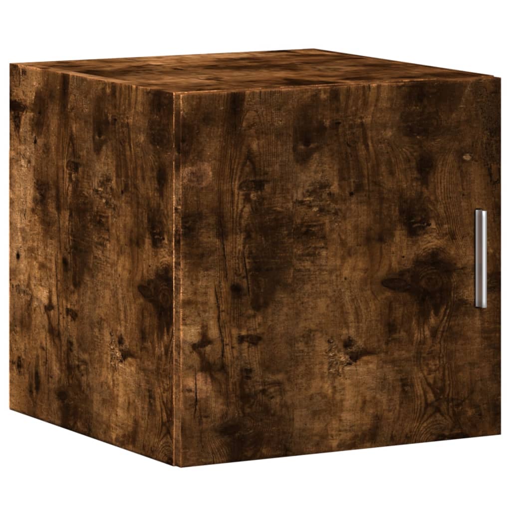 vidaXL Wall Cabinet Smoked Oak 40x42.5x40 cm Engineered Wood 2
