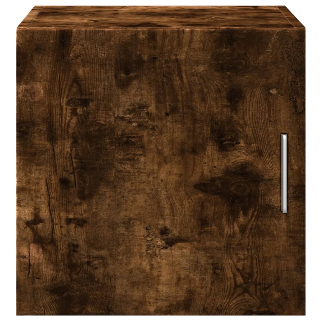 vidaXL Wall Cabinet Smoked Oak 40x42.5x40 cm Engineered Wood 4