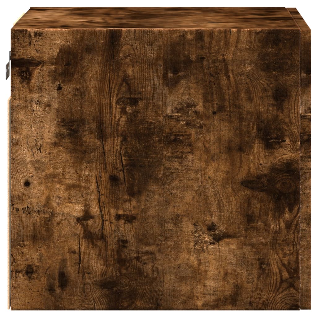 vidaXL Wall Cabinet Smoked Oak 40x42.5x40 cm Engineered Wood 5