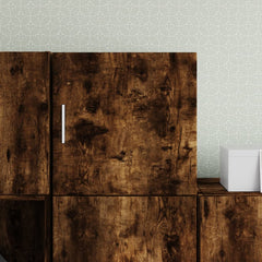 vidaXL Wall Cabinet Smoked Oak 40x42.5x40 cm Engineered Wood 1