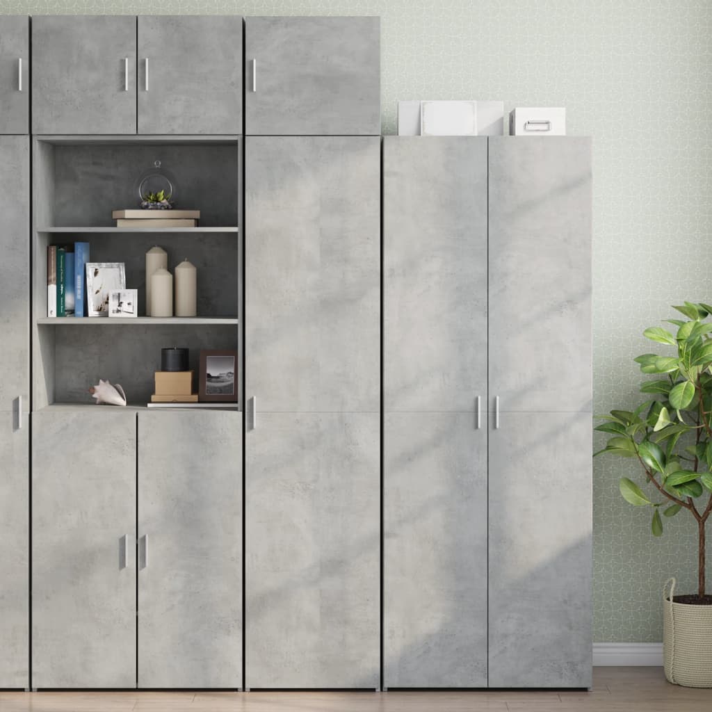vidaXL Wall Cabinet Concrete Grey 45x42.5x40 cm Engineered Wood 3