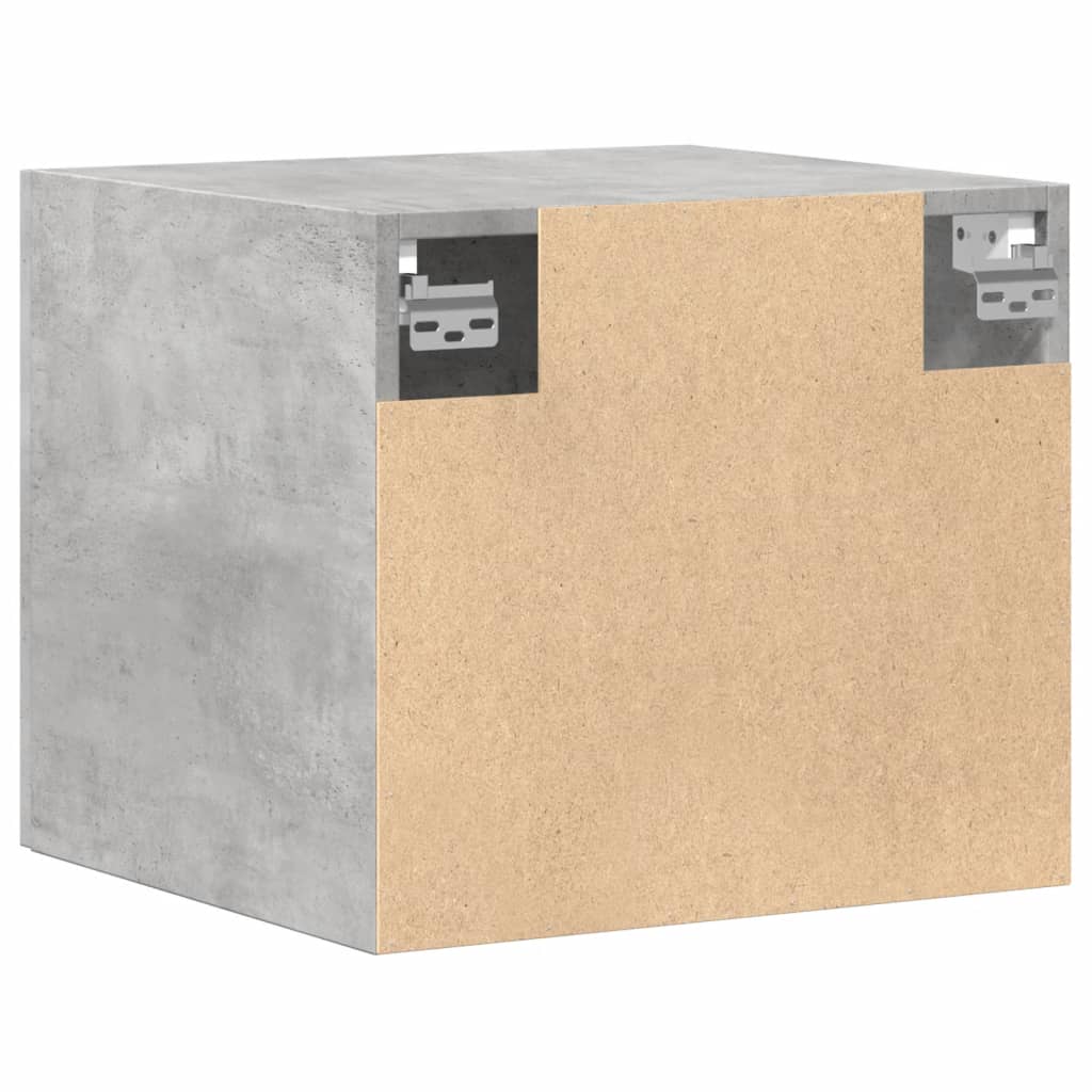vidaXL Wall Cabinet Concrete Grey 45x42.5x40 cm Engineered Wood 6