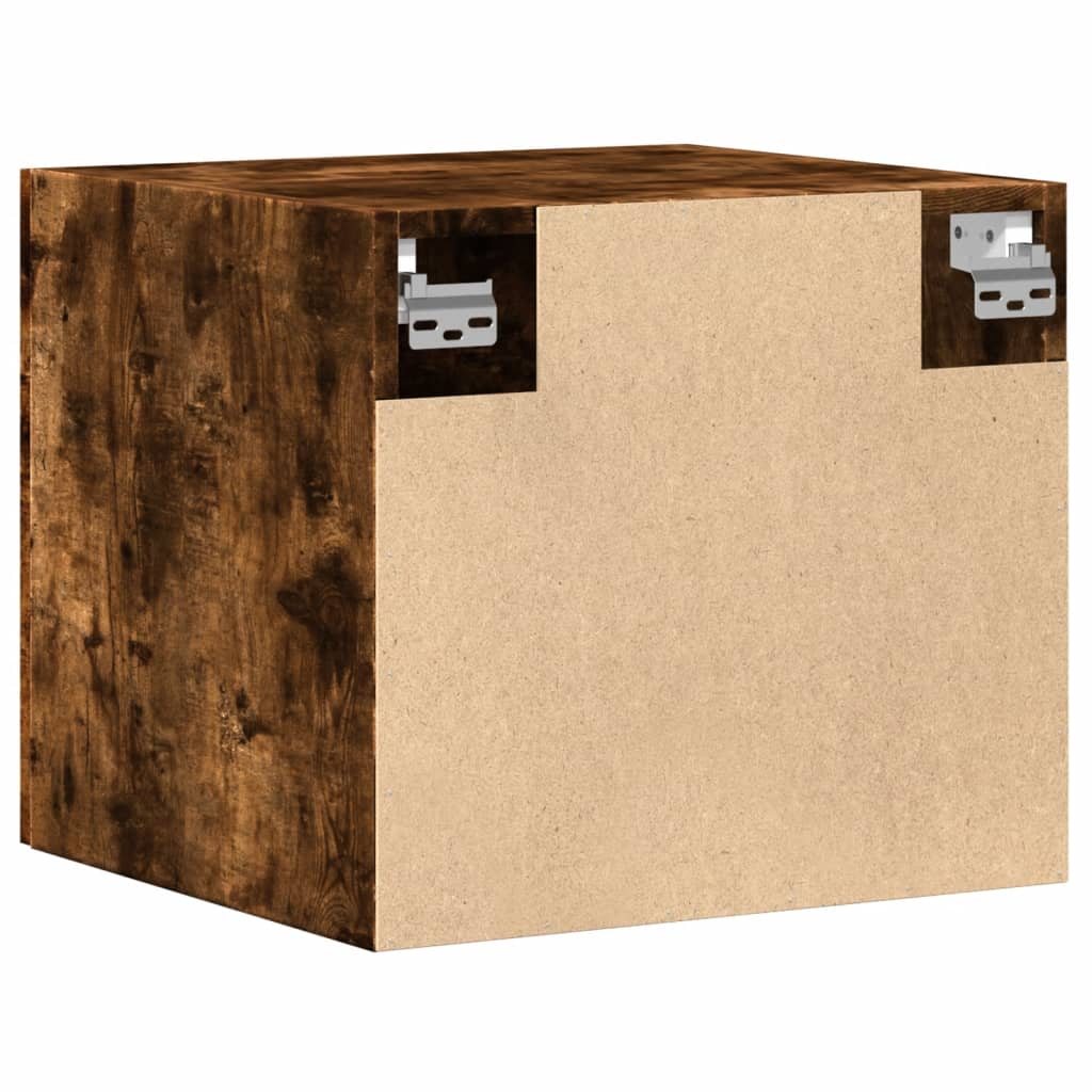 vidaXL Wall Cabinet Smoked Oak 45x42.5x40 cm Engineered Wood 6
