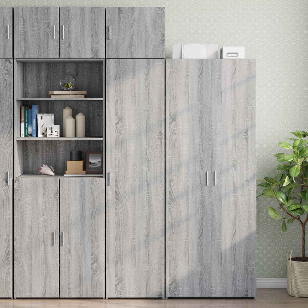 vidaXL Wall Cabinet Grey Sonoma 45x42.5x40 cm Engineered Wood 3