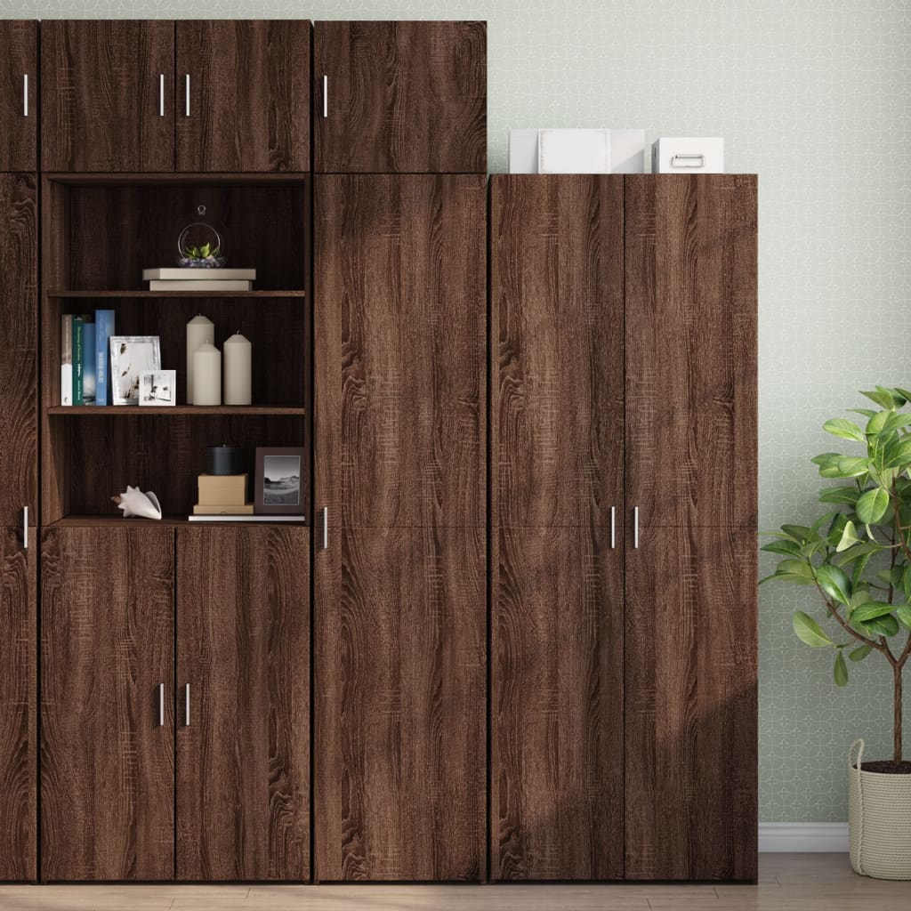 vidaXL Wall Cabinet Brown Oak 45x42.5x40 cm Engineered Wood 3