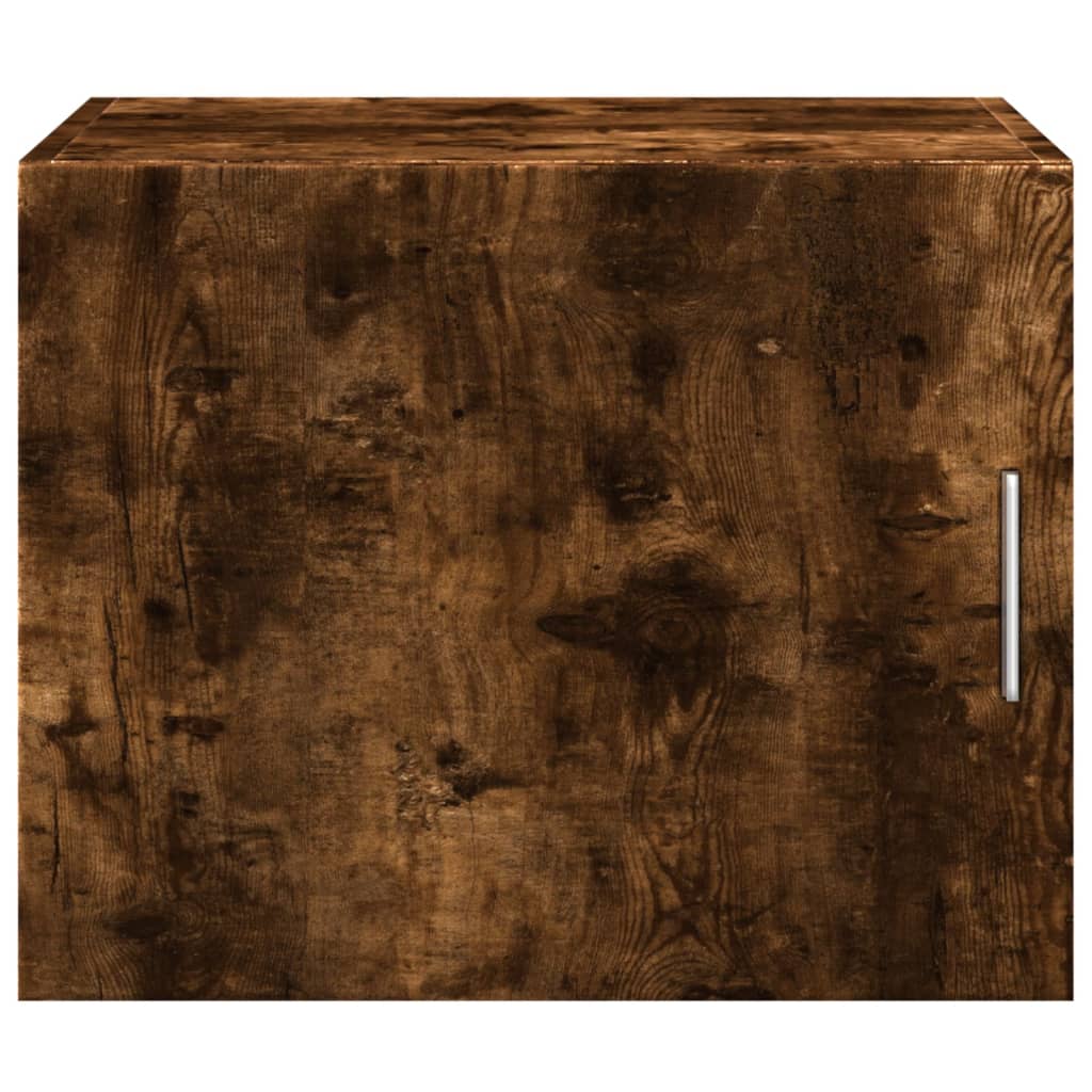 vidaXL Wall Cabinet Smoked Oak 50x42.5x40 cm Engineered Wood 4