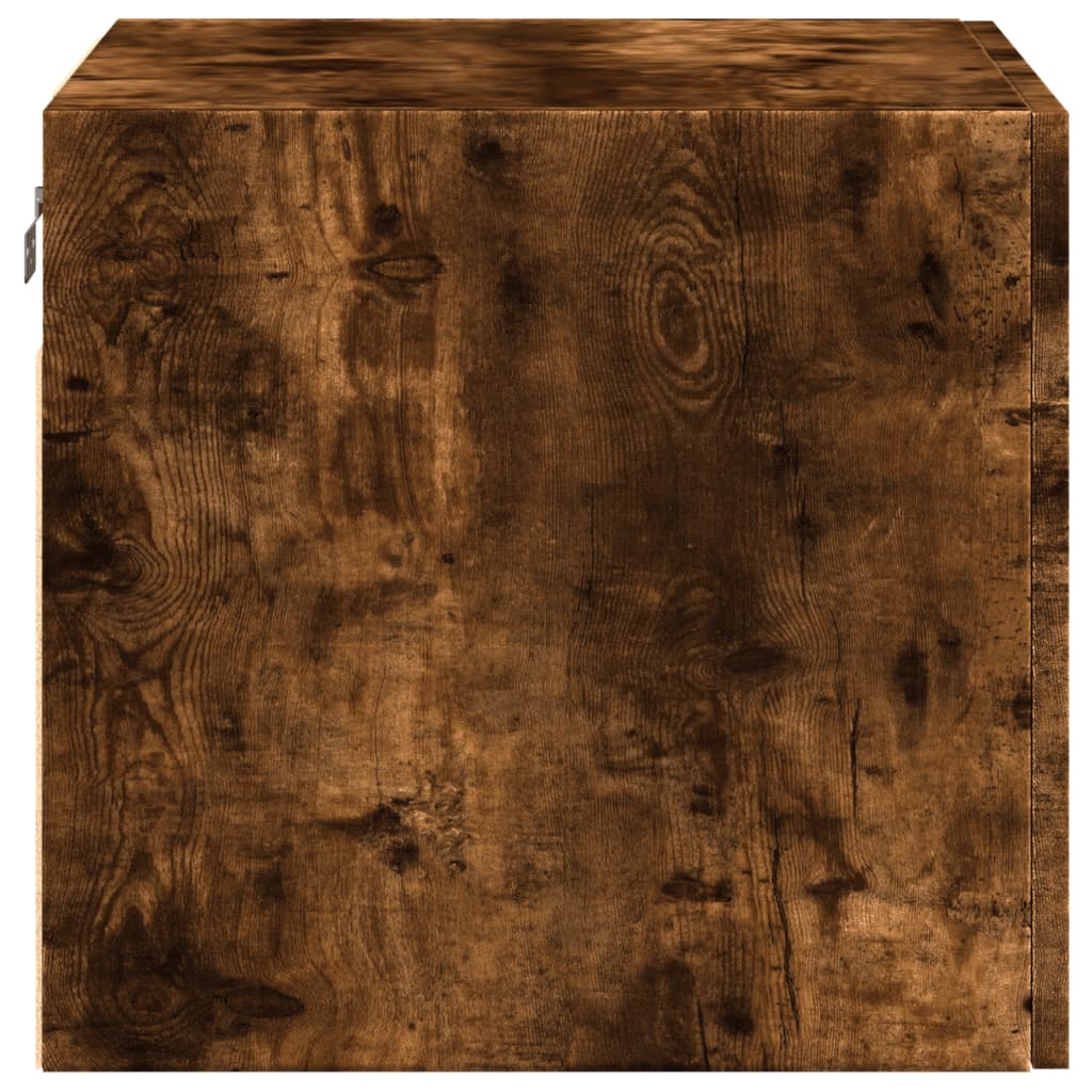 vidaXL Wall Cabinet Smoked Oak 50x42.5x40 cm Engineered Wood 5