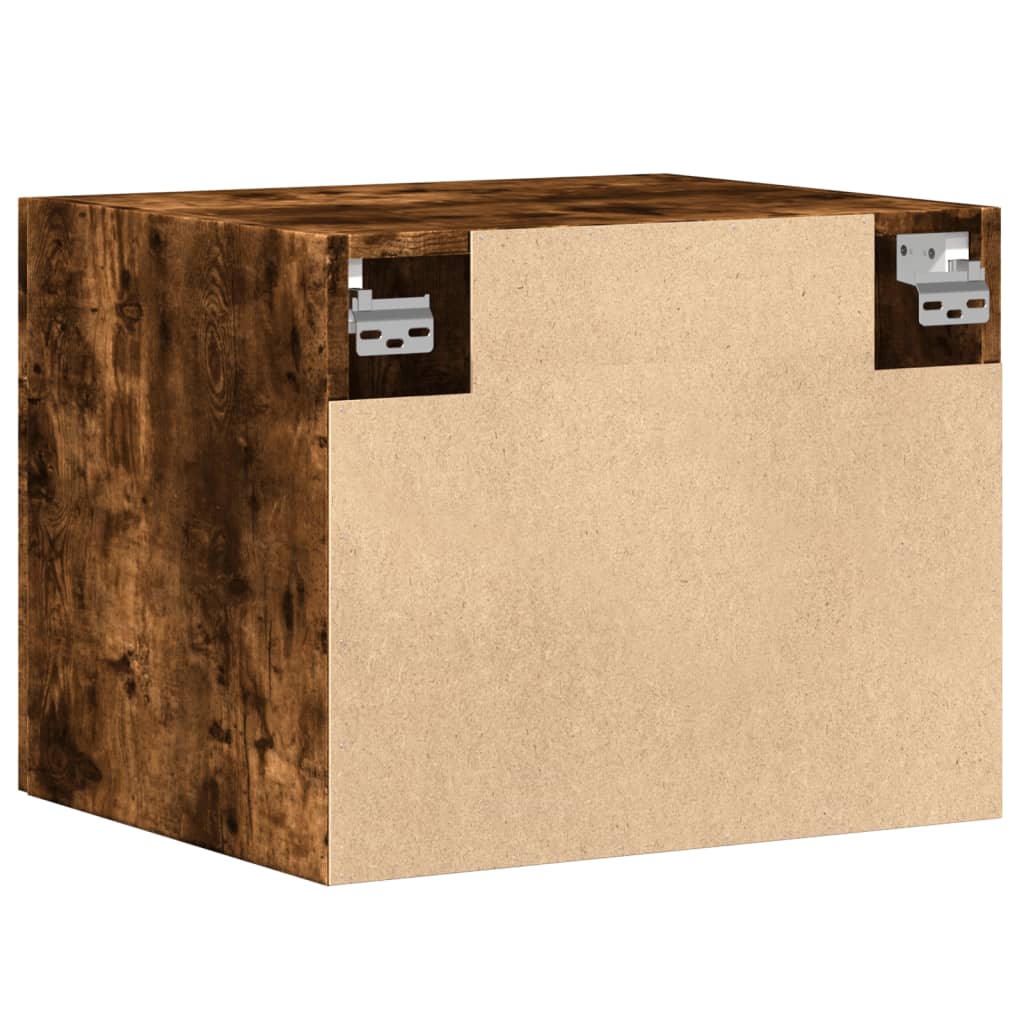 vidaXL Wall Cabinet Smoked Oak 50x42.5x40 cm Engineered Wood 6