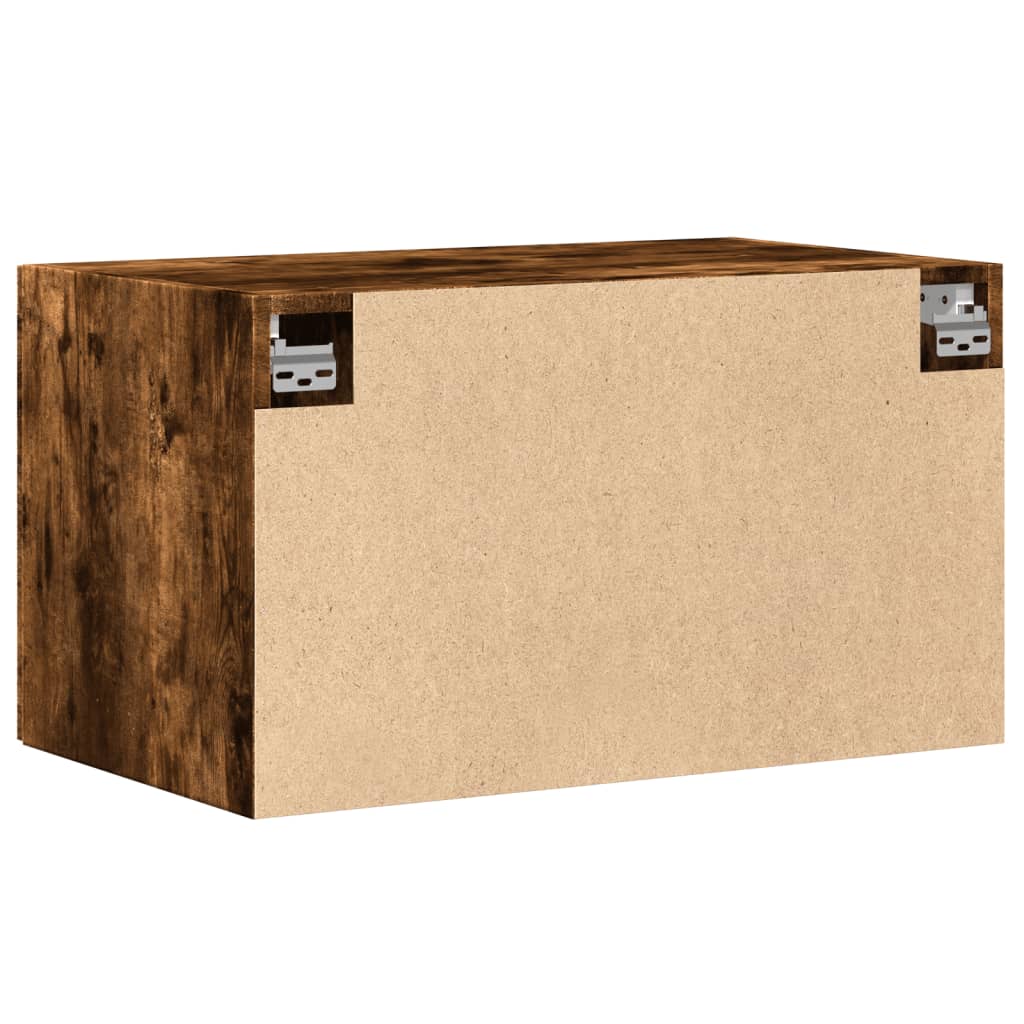 vidaXL Wall Cabinet Smoked Oak 70x42,5x40 cm Engineered Wood 5