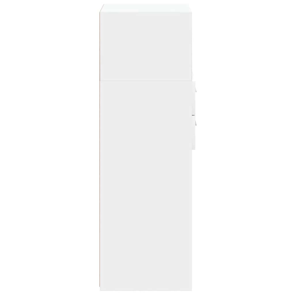 vidaXL Highboard White 30x42.5x124 cm Engineered Wood 5