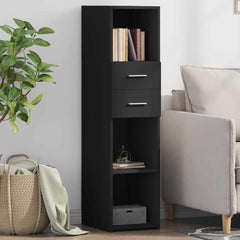 vidaXL Highboard | Black | Engineered wood | Tall | Highboard | Rectangular 1