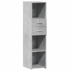 vidaXL Highboard Concrete Grey 30x42.5x124 cm Engineered Wood 2