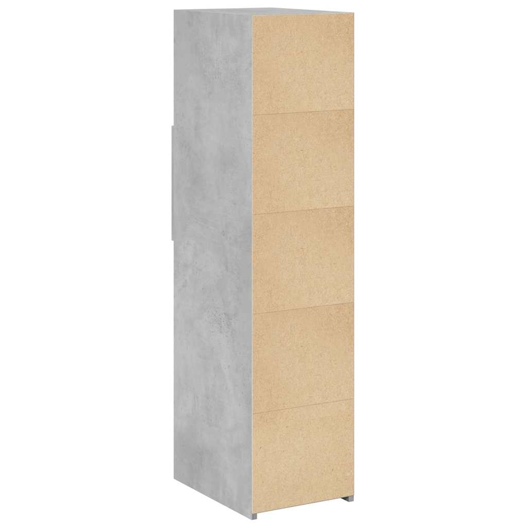 vidaXL Highboard Concrete Grey 30x42.5x124 cm Engineered Wood 6