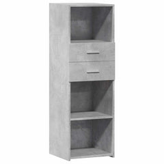 vidaXL Highboard Concrete Grey 40x42.5x124 cm Engineered Wood 2