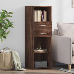 Highboard Engineered Wood in Brown Oak