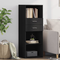 vidaXL Highboard Black 45x42.5x124 cm Engineered Wood 1