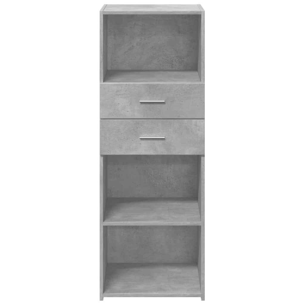vidaXL Highboard Concrete Grey 45x42.5x124 cm Engineered Wood 4