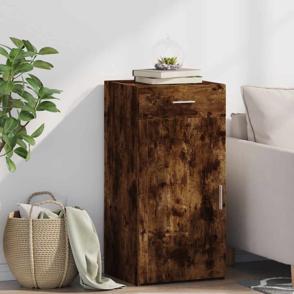 vidaXL Sideboard Smoked Oak 45x42.5x93 cm Engineered Wood 1
