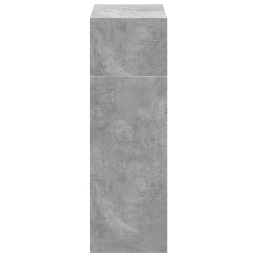 vidaXL Highboard Concrete Grey 70x41x124 cm Engineered Wood 5
