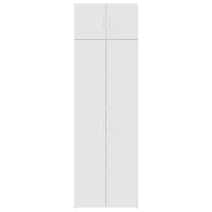 Storage Cabinet 70x42.5x225 cm Engineered Wood 4 Shelves White 70 cm