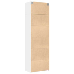 Storage Cabinet 70x42.5x225 cm Engineered Wood 4 Shelves White 70 cm