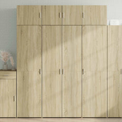 Storage Cabinet 70x42.5x225 cm Engineered Wood 4 Shelves Sonoma oak 80 cm