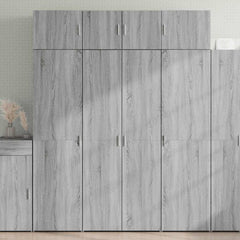Storage Cabinet 70x42.5x225 cm Engineered Wood 4 Shelves Grey sonoma 80 cm