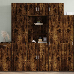 Highboard 70x42,5x185 cm Engineered Wood Smoked oak 70 x 42.5 x 185 cm