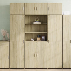 Highboard 70x42,5x185 cm Engineered Wood Sonoma oak 80 x 42.5 x 185 cm