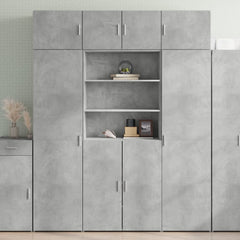 Highboard 70x42,5x185 cm Engineered Wood Concrete grey 80 x 42.5 x 185 cm