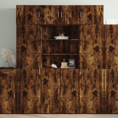 Highboard 70x42,5x185 cm Engineered Wood Smoked oak 80 x 42.5 x 185 cm