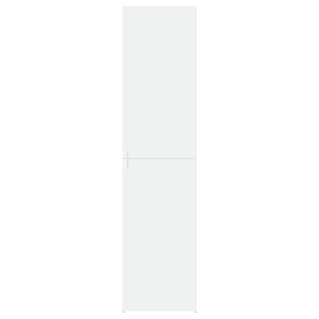 Highboard 45x42.5x185 cm Engineered Wood with 6 Shelves White