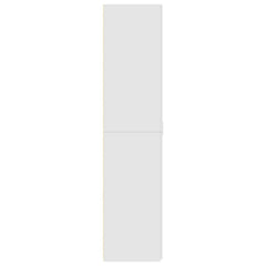 Highboard 70x42.5x185 cm Engineered Wood with 4 Shelves White 70 x 42.5 x 185 cm