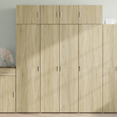 Highboard 70x42.5x185 cm Engineered Wood with 4 Shelves Sonoma oak 80 x 42.5 x 185 cm