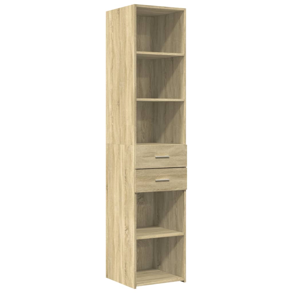 Highboard 40x42.5x185 cm Engineered Wood Sonoma oak