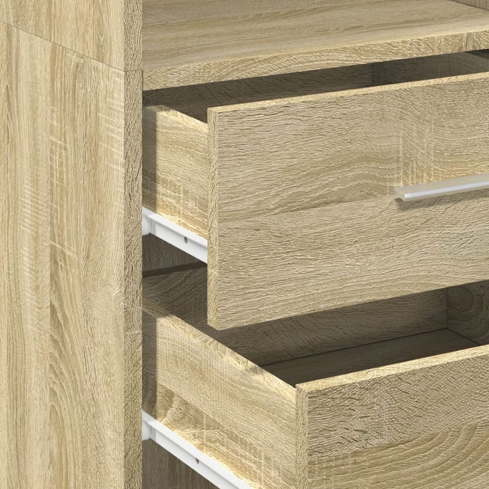 Highboard 40x42.5x185 cm Engineered Wood Sonoma oak