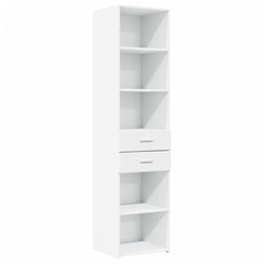 Highboard 45x42.5x185 cm Engineered Wood White