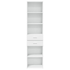 Highboard 45x42.5x185 cm Engineered Wood White