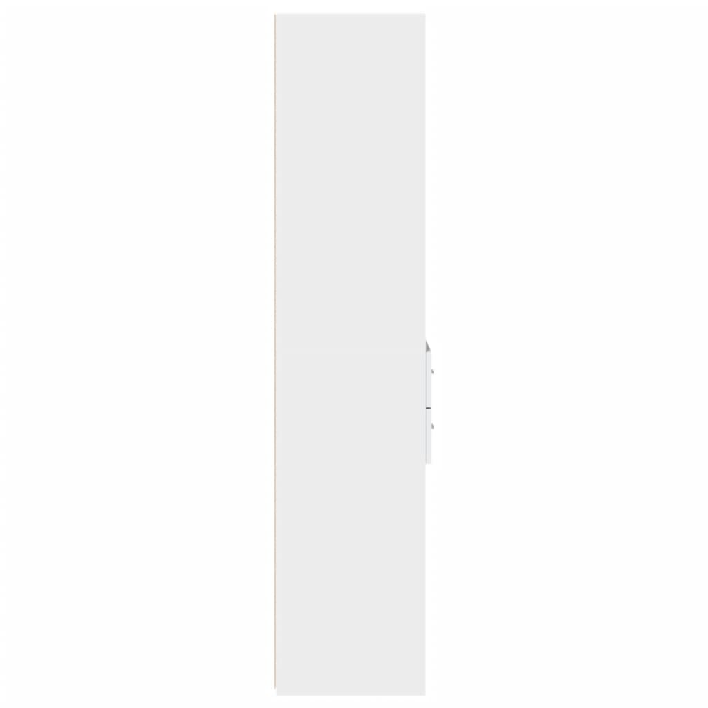 Highboard 45x42.5x185 cm Engineered Wood White