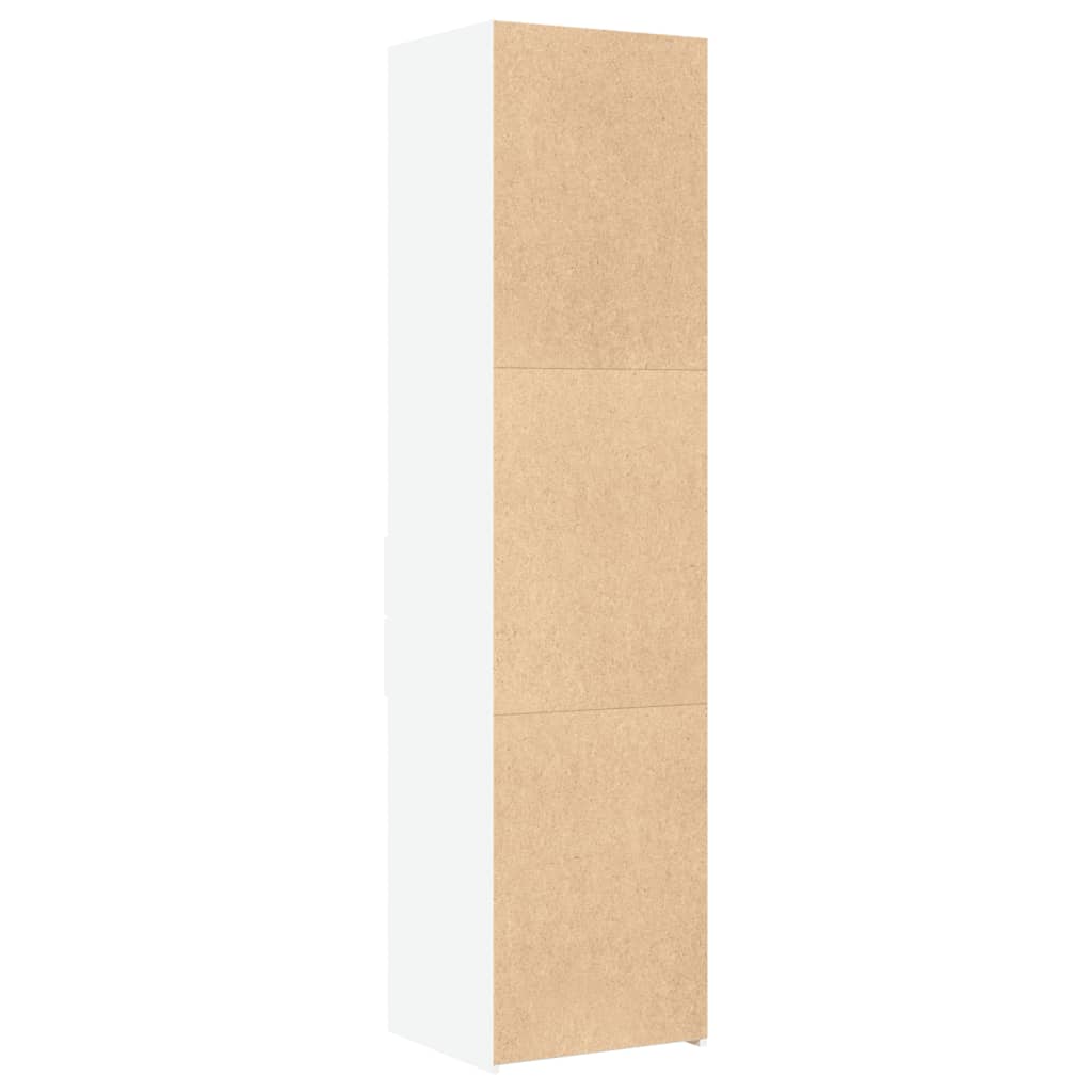 Highboard 45x42.5x185 cm Engineered Wood White