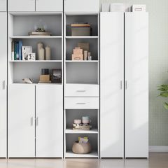 Highboard 45x42.5x185 cm Engineered Wood White