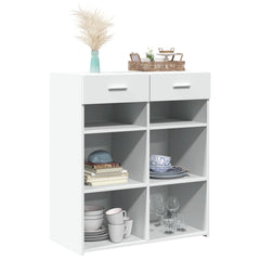 vidaXL Sideboard White 80x42.5x93 cm Engineered Wood 3