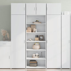 Highboard 70x41x185 cm Engineered Wood White