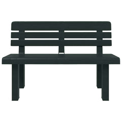 vidaXL Garden Bench Green 110x52x71 cm Polypropylene 4