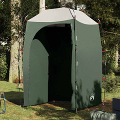 vidaXL Shower Tent Green Waterproof 1