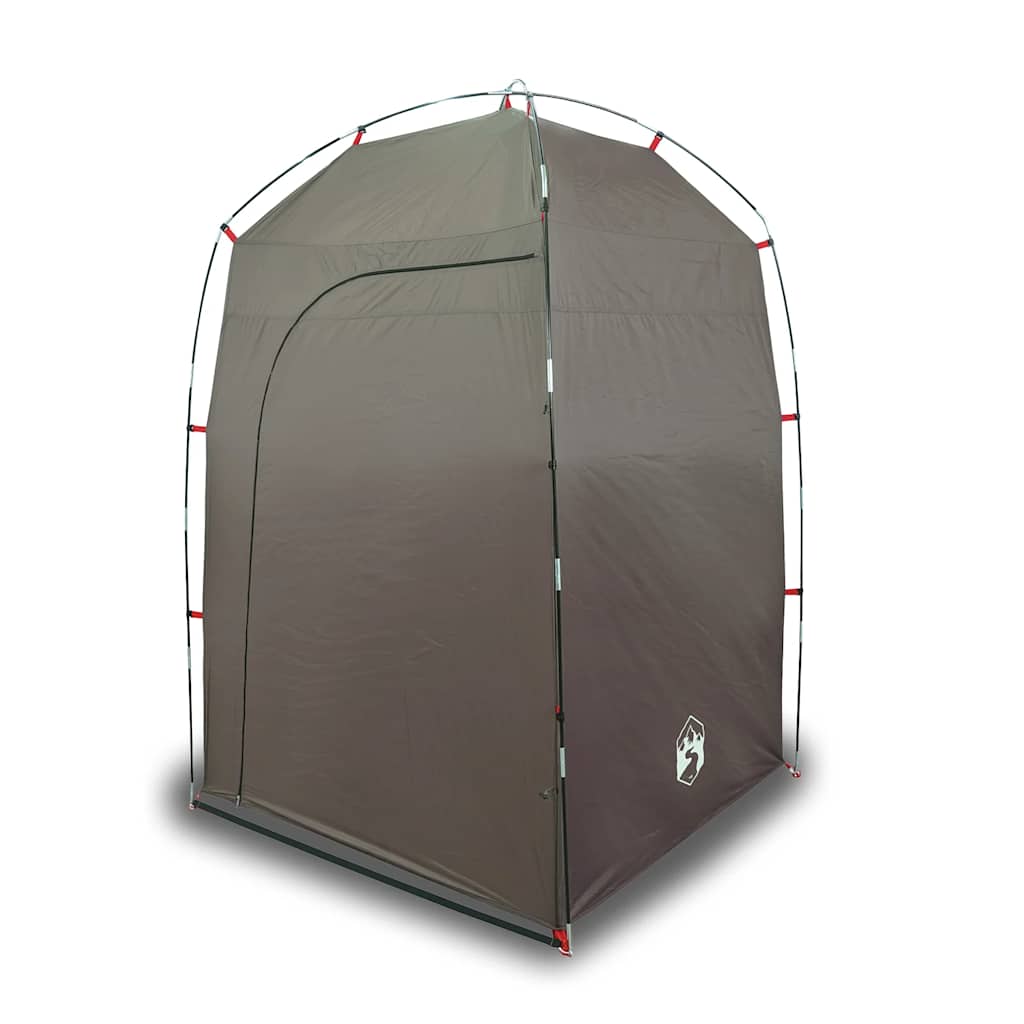 vidaXL Shower Tent Brown Waterproof 2