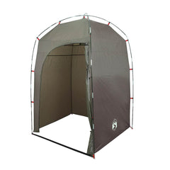 vidaXL Shower Tent Brown Waterproof 6