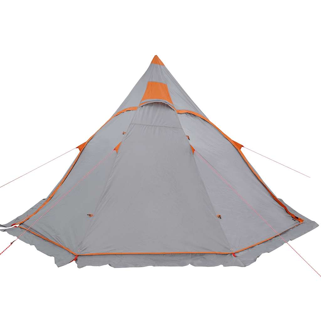 vidaXL Camping Tent Tipi 5-Person Grey Waterproof 5